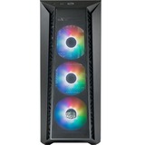 Cooler Master MasterBox 520 Mesh midi tower behuizing Zwart | 1x USB-A | 1x USB-C | RGB | Tempered Glass