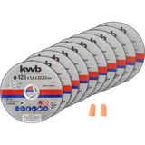 KWB Dunne Doorslijpschijvenset 10 delig, 125mm doorslijpschijf