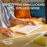 Logitech MK295 Silent Wireless Keyboard and Mouse Combo, desktopset Grijs, US-International