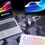 Sharkoon 4-Port USB 3.2 Gen 1 Aluminium usb-hub Zwart