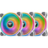 Thermaltake Riing Quad 12 RGB Radiator Fan TT Premium Edition 3 Pack case fan Wit, 3 stuks, 4-pins PWM aanlsuiting