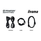 iiyama G-Master Black Hawk G2441HSU-B1 23.8" gaming monitor Zwart, 144Hz, HDMI, DisplayPort, USB, Audio, AMD Free-Sync