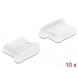 DeLOCK Dust Cover voor USB Type-C (female) beschermdop Wit, 10 stuks