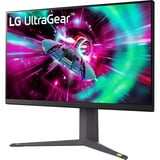 LG UltraGear 27GR93U-B 27" 4K UHD gaming monitor Zwart, 2x HDMI, 1x DisplayPort, 2x USB-A, USB-B, 144 Hz