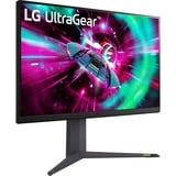 LG UltraGear 27GR93U-B 27" 4K UHD gaming monitor Zwart, 2x HDMI, 1x DisplayPort, 2x USB-A, USB-B, 144 Hz