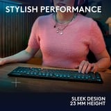 Logitech G915 X LIGHTSPEED Low-Profile RGB mechanisch gaming toetsenbord Zwart, US-International lay-out (QWERTY), GL Tactile, 100%, Double-Shot PBT, LIGHTSPEED