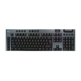 Logitech G915 X LIGHTSPEED Low-Profile Wireless Gaming Keyboard Zwart, US-International lay-out (QWERTY), GL Tactile, 100%, Double-Shot PBT, RGB, LIGHTSPEED draadloos / Bluetooth / USB-C