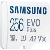 SAMSUNG EVO Plus microSDXC Card 256 GB (2021) geheugenkaart Wit, UHS-I U3, Class 10, V30, A2