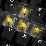 Sharkoon SKILLER SGK50 S4 Gen2 Wood PBT, gaming toetsenbord Houtkleur/zwart, BE Lay-out, Gateron G Pro 3.0 Yellow, RGB leds, Hot-swappable, 60%