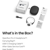 Shokz OpenRun Pro 2 beengeleiding technologie headset Zwart
