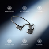 Shokz OpenRun Pro 2 beengeleiding technologie headset Zwart