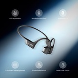 Shokz OpenRun Pro 2 beengeleiding technologie headset Zwart