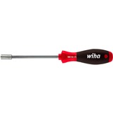 Wiha Schroevendraaier met bithouder SoftFinish magnetisch Zwart/rood, 1/4"