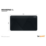 be quiet! Mousepad XL Zwart