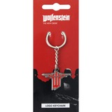 Gaya Entertainment Wolfenstein: The New Order Keychain Logo sleutelhanger Rood