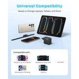 Anker 70W Zolo oplader Zwart, 3x USB-C, 1x USB-A
