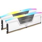 Corsair 32 GB DDR5-6000 Kit werkgeheugen Wit, CMH32GX5M2E6000Z36W, Vengeance RGB, XMP