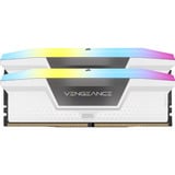 Corsair 32 GB DDR5-6000 Kit werkgeheugen Wit, CMH32GX5M2E6000Z36W, Vengeance RGB, XMP