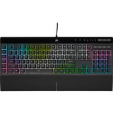 Corsair  K55 RGB PRO XT, gaming toetsenbord Zwart, US lay-out, Membraan, RGB-leds