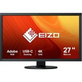 EIZO CS2740 ColorEdge 26.9" 4K UHD monitor Zwart, HDMI, DisplayPort, 2x USB-A 2.0, 2x USB-A 3.2 (5 Gbit/s), USB-C