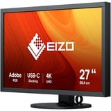 EIZO CS2740 ColorEdge 26.9" 4K UHD monitor Zwart, HDMI, DisplayPort, 2x USB-A 2.0, 2x USB-A 3.2 (5 Gbit/s), USB-C