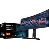 GIGABYTE MO34WQC2 OLED 34" Curved UltraWide gaming monitor Zwart, 2x HDMI, DisplayPort, 2x USB-A, USB-B, USB-C, 240 Hz