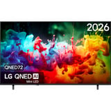 LG QNED72 AI (75QNED72B6A) 75" Ultra HD QNED-tv Zwart, 3x HDMI, USB, Optisch, Bluetooth, LAN, WLAN, CI+, HDR10, Dolby Vision