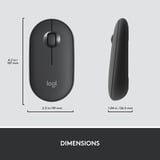 Logitech MK470 Slim draadloze desktopset Zwart, US-International lay-out (QWERTY), Scissor switches, 100%, 1000 dpi