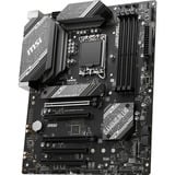 MSI B760 GAMING PLUS WIFI socket 1700 moederbord Grijs/zwart, RAID, 2.5 Gb-LAN, WiFi6E, BT, Sound, ATX