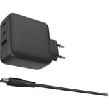 Sitecom 100W GaN Power Delivery oplader Zwart, 2x USB-C, 1x USB-A, 1,5 meter