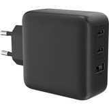Sitecom 100W GaN Power Delivery oplader Zwart, 2x USB-C, 1x USB-A, 1,5 meter