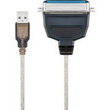 goobay USB > Parallelle printerkabel 1,5m Transparant