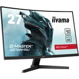 iiyama G-Master Red Eagle G2766HSU-B1 27" Curved gaming monitor Zwart, 165 Hz, HDMI, DisplayPort, USB, Audio, FreeSync