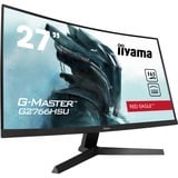 iiyama G-Master Red Eagle G2766HSU-B1 27" Curved gaming monitor Zwart, 165 Hz, HDMI, DisplayPort, USB, Audio, FreeSync