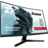 iiyama G-Master Red Eagle G2766HSU-B1 27" curved gaming monitor Zwart, 165 Hz, HDMI, DisplayPort, USB, Audio, FreeSync