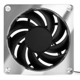 Alphacool Apex Stealth Metal case fan Chroom/zwart, 4-pin PWM fan-connector