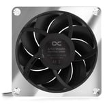 Alphacool Apex Stealth Metal case fan Chroom/zwart, 4-pin PWM fan-connector