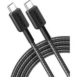 Anker 322 USB-C Braided kabel Zwart, 0.9 meter, 60 W
