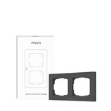 Aqara Switch Frame H2 EU 2-gang frontje Grijs