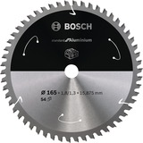 Bosch Standard for Aluminium cirkelzaagblad voor accuzagen 165 x 1,8 / 1,3 x 15,875 T54