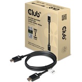 Club 3D Ultra High Speed HDMI 2.1 Gecertificeerde kabel Zwart, 2 meter, 4K 120Hz, 8K 60Hz, 48Gbps