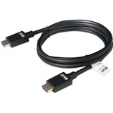 Club 3D Ultra High Speed HDMI kabel Zwart, 2 meter, 4K 120Hz, 8K 60Hz, 48Gbps