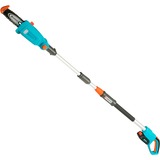 GARDENA Accu telescopische snoeizaag TCS 20/18 P4A set stoksnoeizaag Turquoise/grijs, 14770-20, Accu inbegrepen