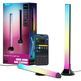 Govee RGBWIC TV Light Bar led bar Zwart, voor 45-70 inch TVs, 2 stuks, 2,4GHz wifi