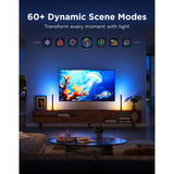 Govee RGBWIC TV Light Bar led bar Zwart, voor 45-70 inch TVs, 2 stuks, 2,4GHz wifi