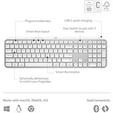 Logitech MX Keys S Advanced Wireless Illuminated Keyboard, toetsenbord Wit, US-International