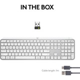 Logitech MX Keys S Advanced Wireless Illuminated Keyboard, toetsenbord Wit, US-International