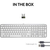 Logitech MX Keys S Advanced toetsenbord Wit, US-International lay-out (QWERTY)