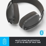 Logitech Zone Vibe 100 over-ear headset Zwart