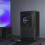 NZXT H2 Flow mini tower behuizing Zwart | 2x USB-A | 1x USB-C | Tempered Glass